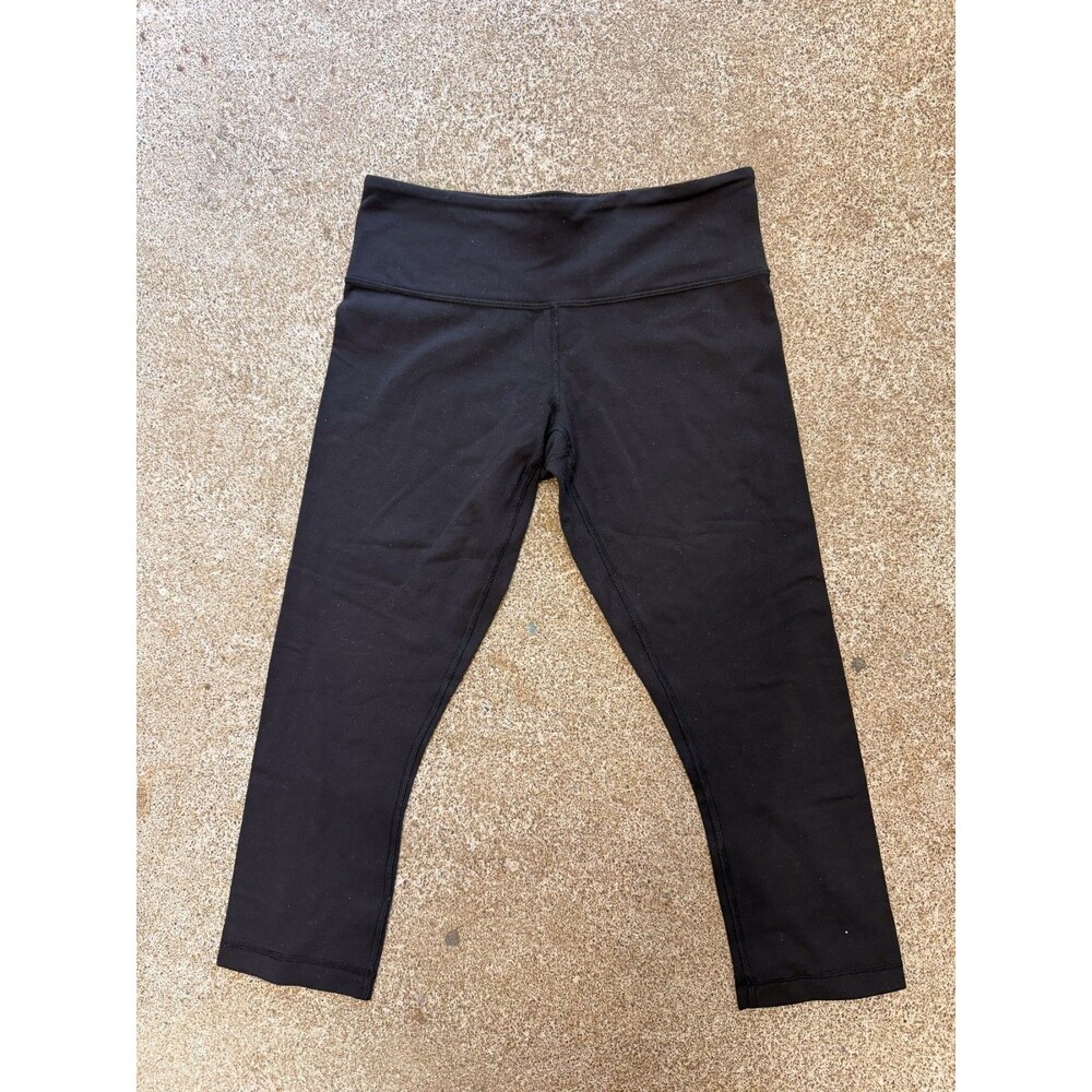 Lululemon Leggings Women's Cropped Size 6 Black Capri Running